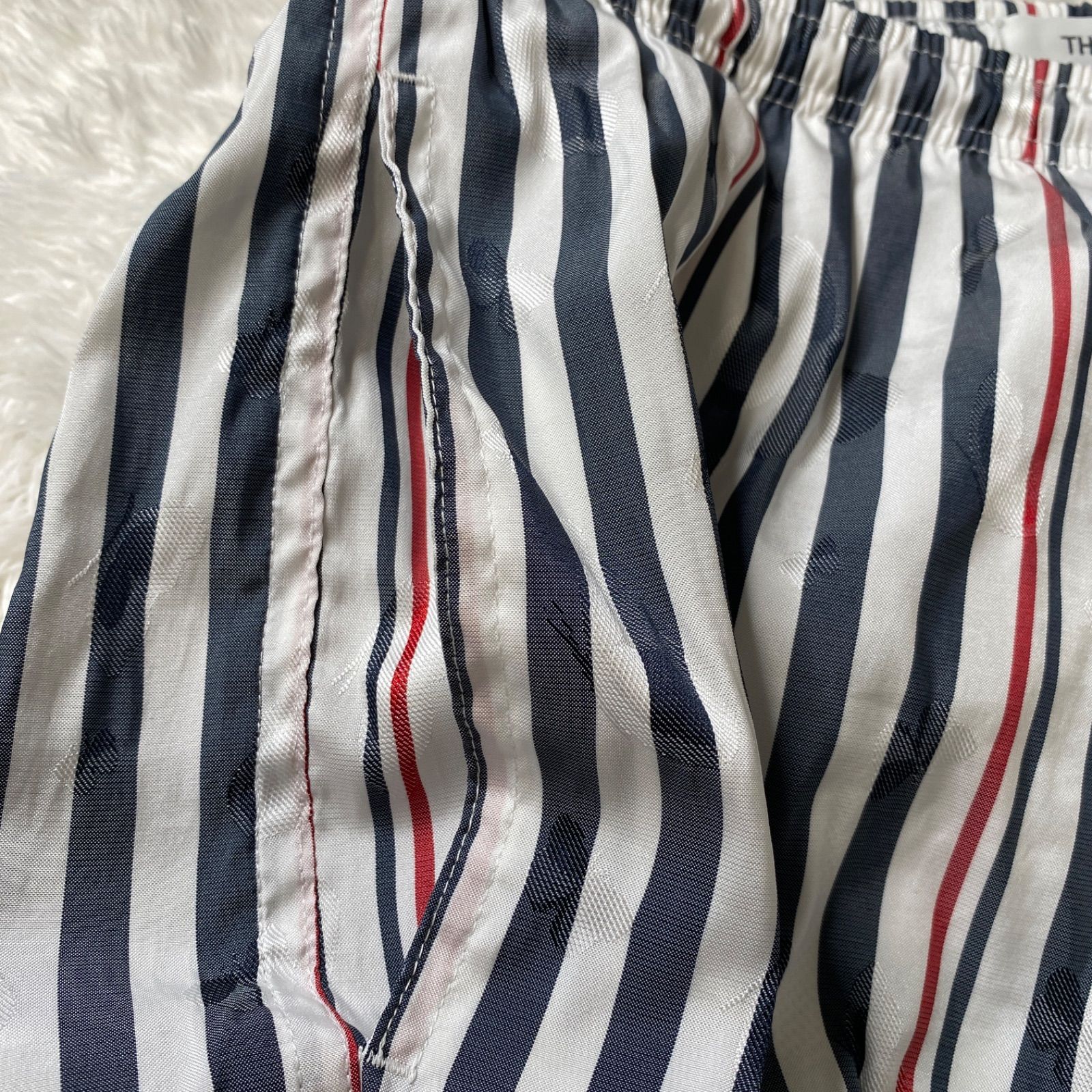 Thom Browne ストライプ ショートパンツ サイズ2 スイムウェア THOM BROWNE トリコロール ストライプ スイムショーツ 水着 海パン