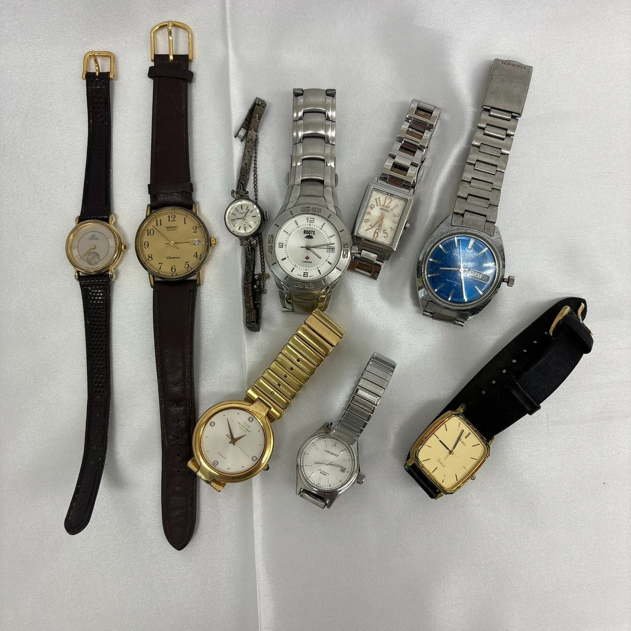 E【ジャンク品】SEIKO ジャンク まとめ売り 9点 腕時計 ROOTS ORIENT