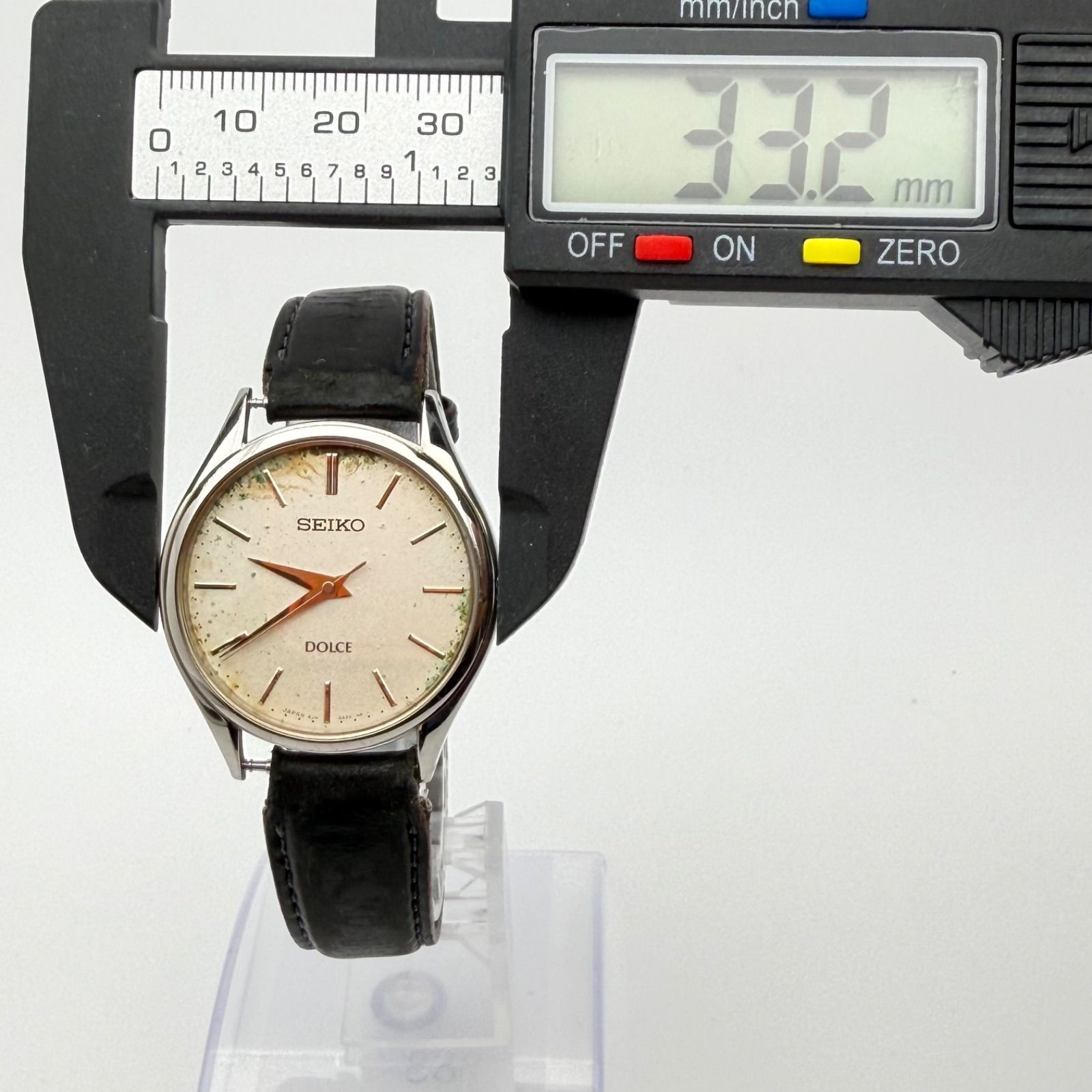 稼働 訳あり品】SEIKO DOLCE 8J41-0AJ1 年差クォーツ セイコー