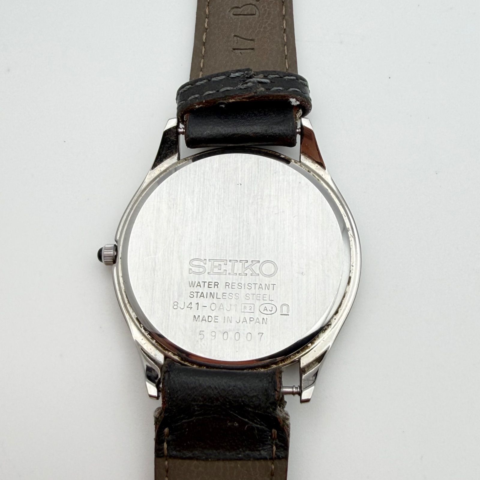 稼働 訳あり品】SEIKO DOLCE 8J41-0AJ1 年差クォーツ セイコー