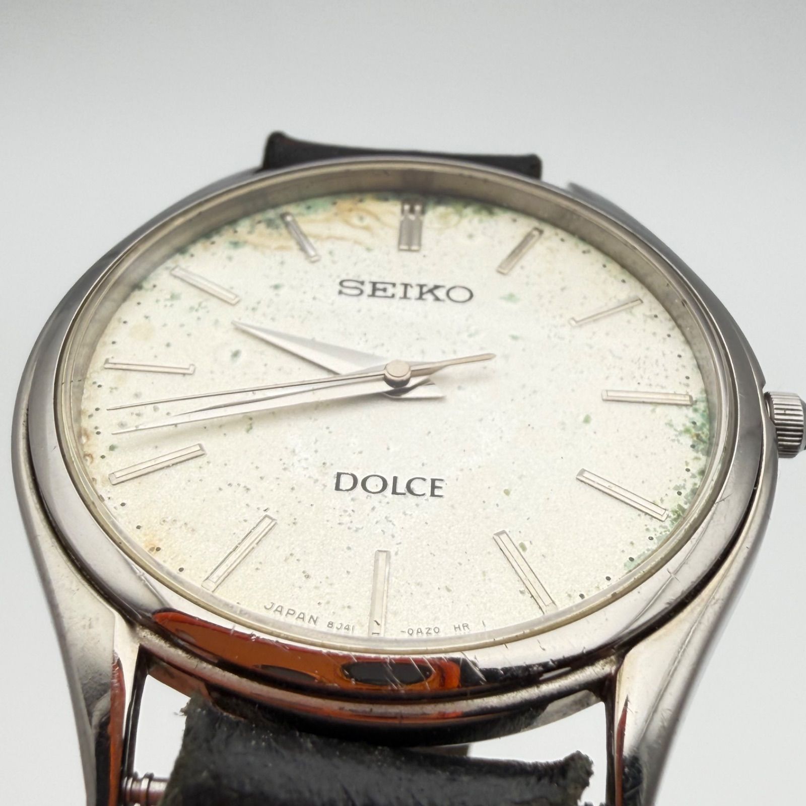 稼働 訳あり品】SEIKO DOLCE 8J41-0AJ1 年差クォーツ セイコー