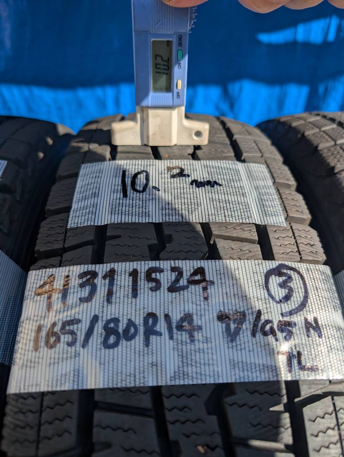 4162) 165/80R14 97/95N LT DUNLOP WINTER MAXX 2024年製 4本セット