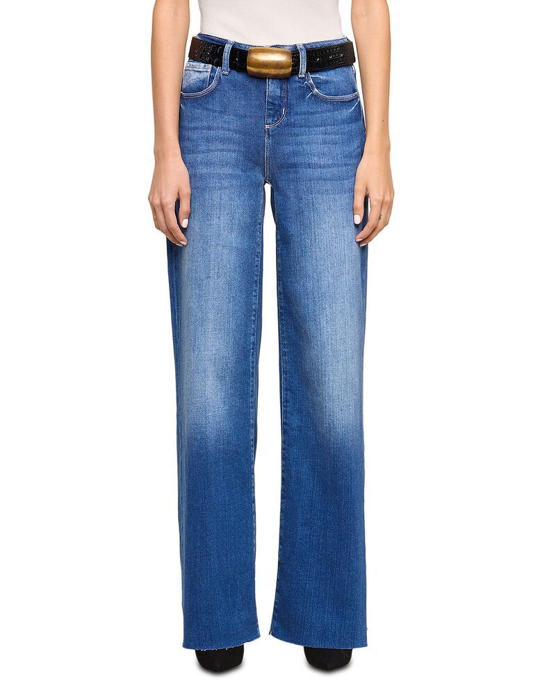 ラジャンス レディース ボトムス デニムパンツ ワイドレッグ プチ ジーンズ LAGENCE Petitescottie High Rise Wide Leg Jeans in Hasting 53,280円