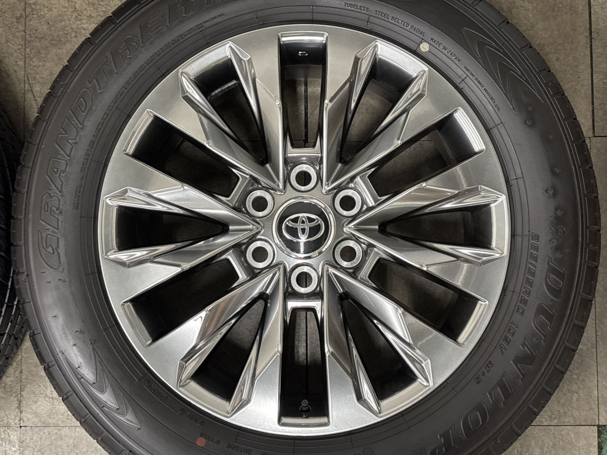 ランドクルーザー300 ZX純正 20in 8J+60 265/55R20 ４本 超バリ溝】トヨタ 300 ランドクルーザー ZX 純正 20in 8J +60 PCD139.7