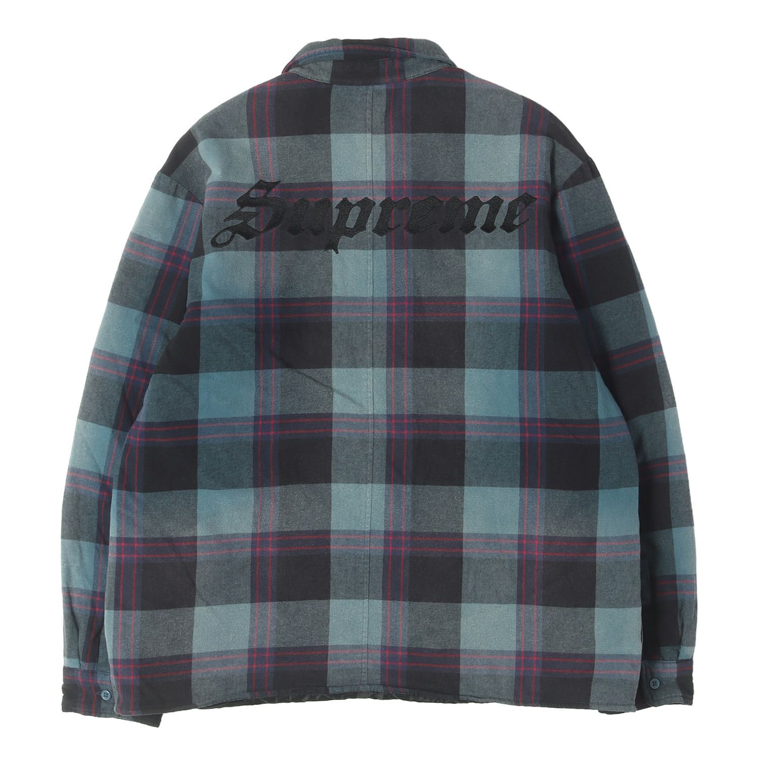 Supreme シュプリーム シャツ ティール ブラック L 20AW 裏地