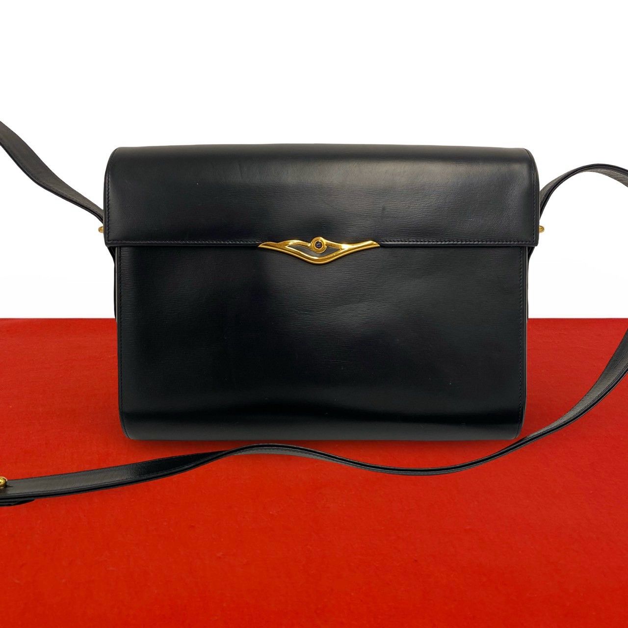 極 美品 CARTIER カルティエ ヴィンテージ サファイアライン レザー 本 