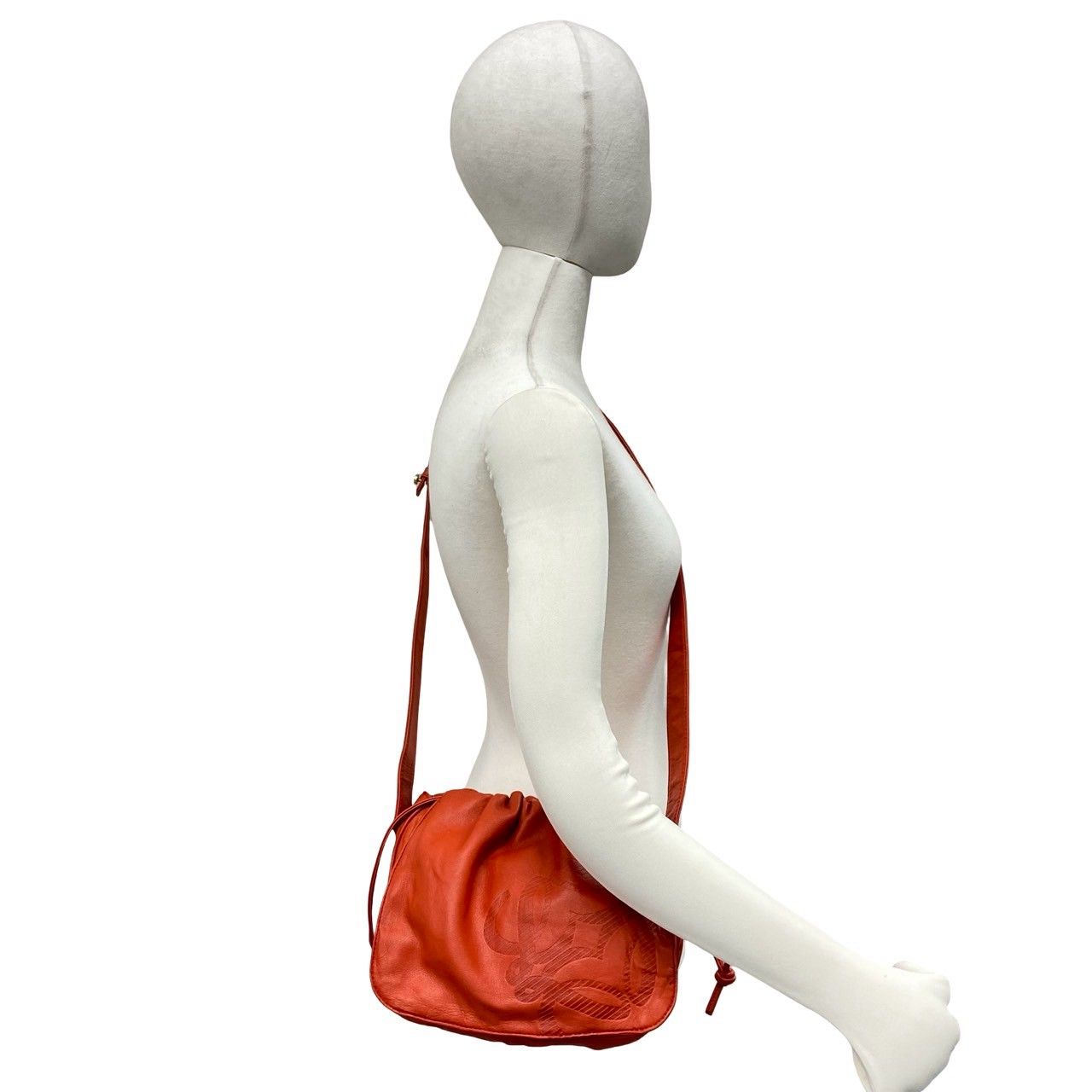 極 美品 LOEWE ロエベ ヴィンテージ アナグラム ロゴ ナッパ レザー 本 極 美品 LOEWE ロエベ ヴィンテージ アナグラム ロゴ ナッパ レザー 本