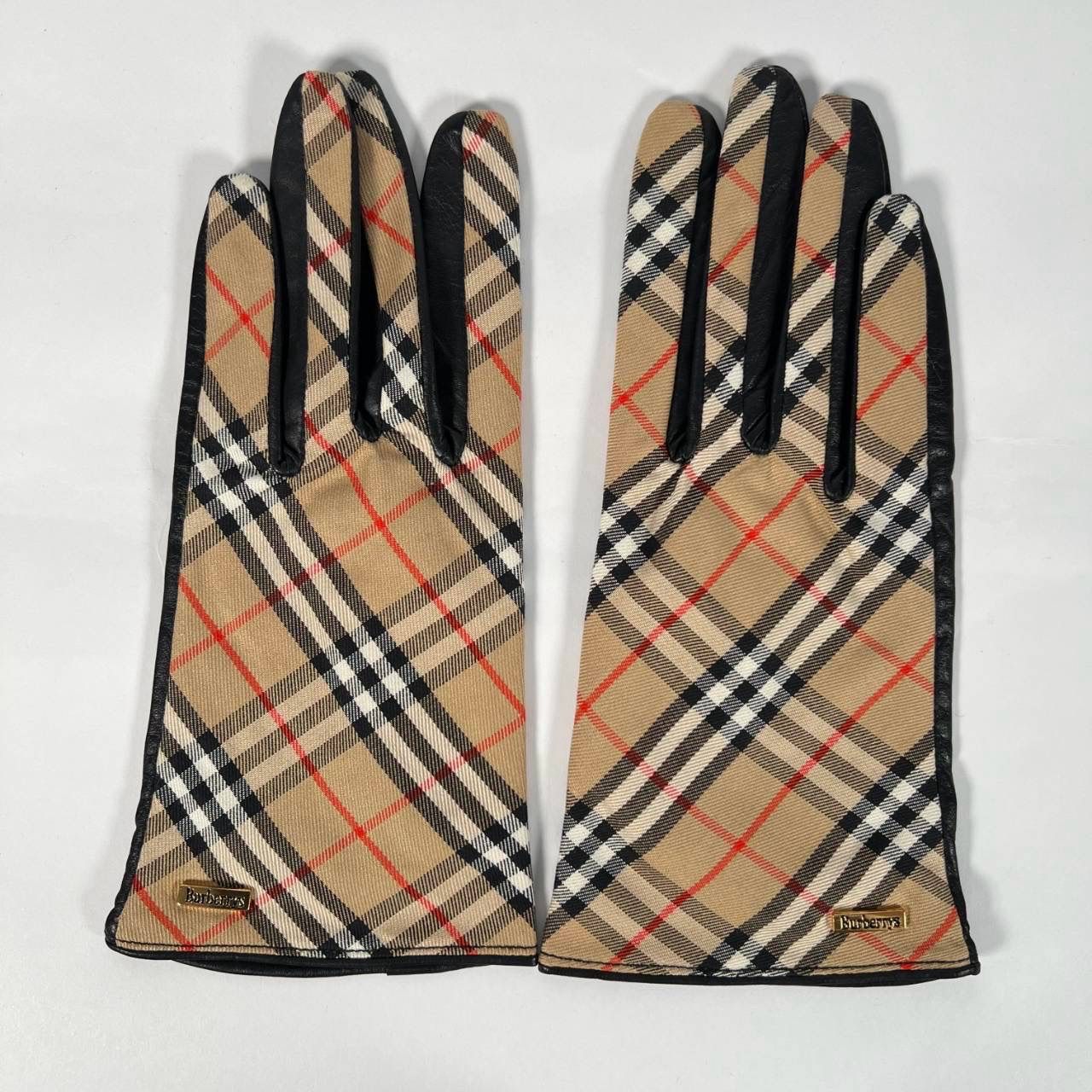 K-115 BURBERRY バーバリー レザーグローブ ノバチェック 手袋 - メルカリ