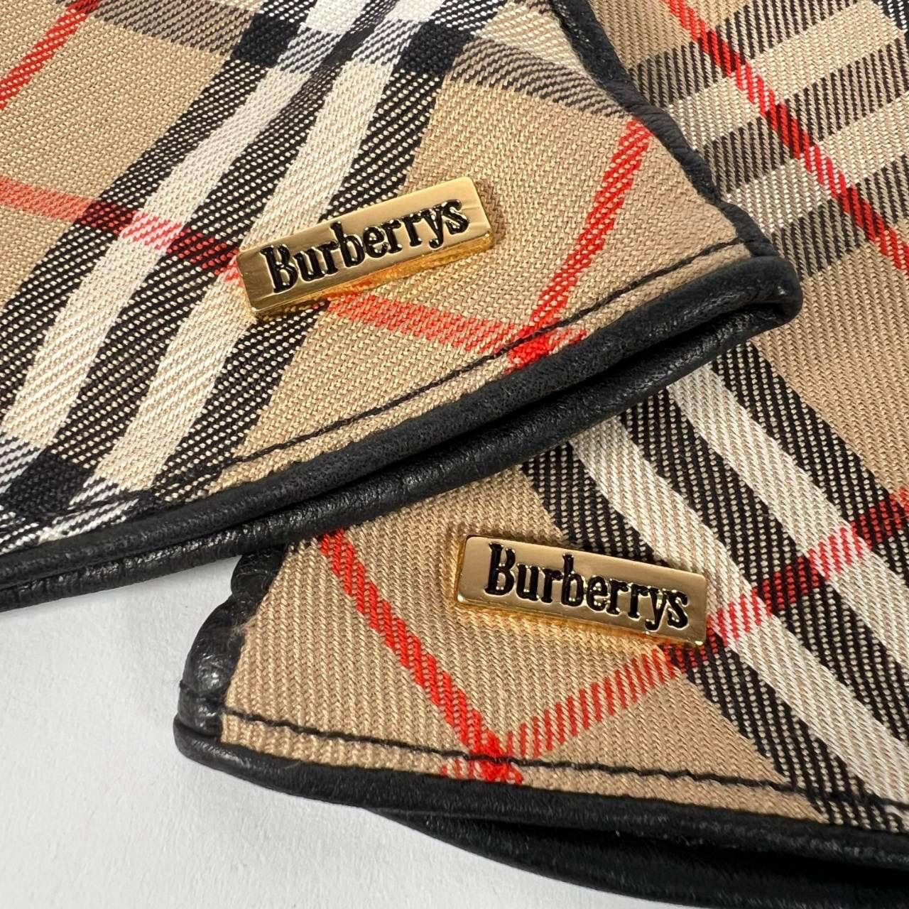 K-115 BURBERRY バーバリー レザーグローブ ノバチェック 手袋 - メルカリ