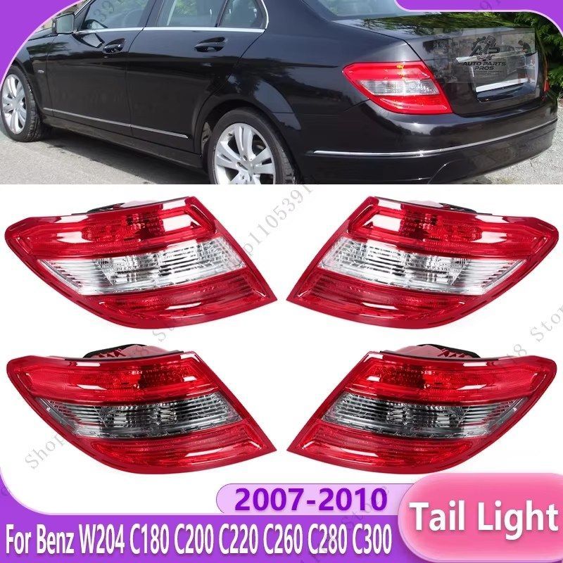 テールライトアセンブリリアウィンカーライトブレーキランプ メルセデス ベンツ W204 C180 C200 C220 C260 C280 C300 2007 2008-2010
