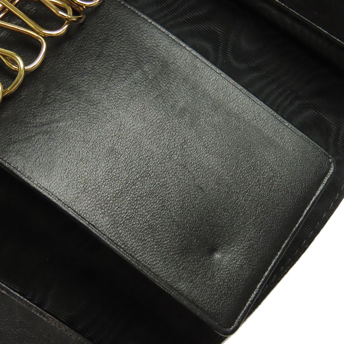 シャネル CHANEL ココマーク 6連 キーケース ブラック ゴールド金具