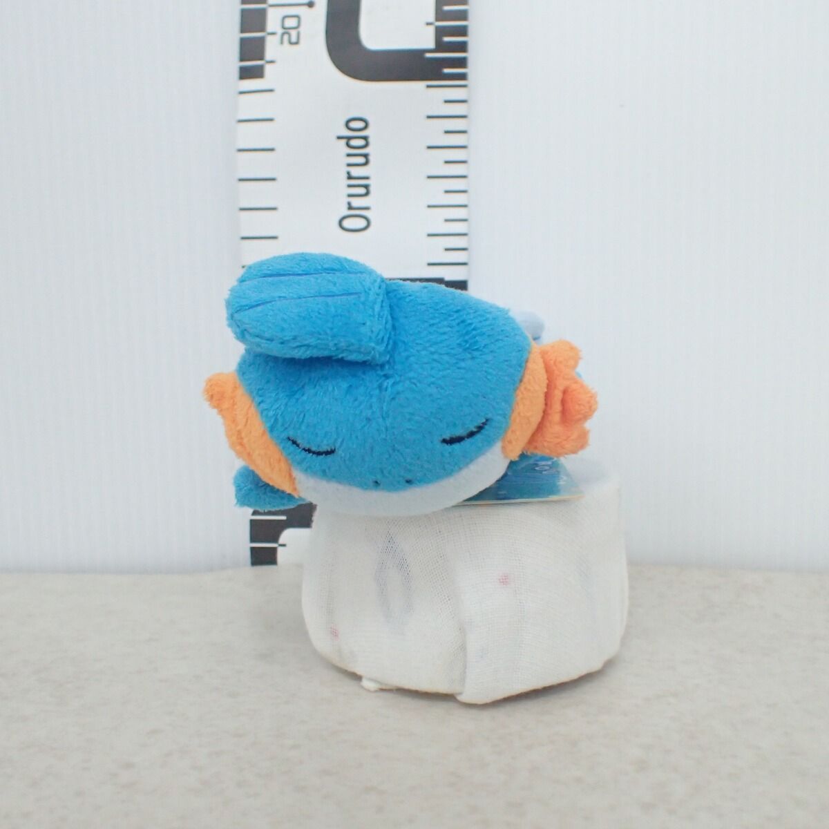 タグ付き くったりぬいぐるみ ミズゴロウ おやすみver. ポケモンセンター くったりぬいぐるみ ミズゴロウ おやすみver. 紙タグ