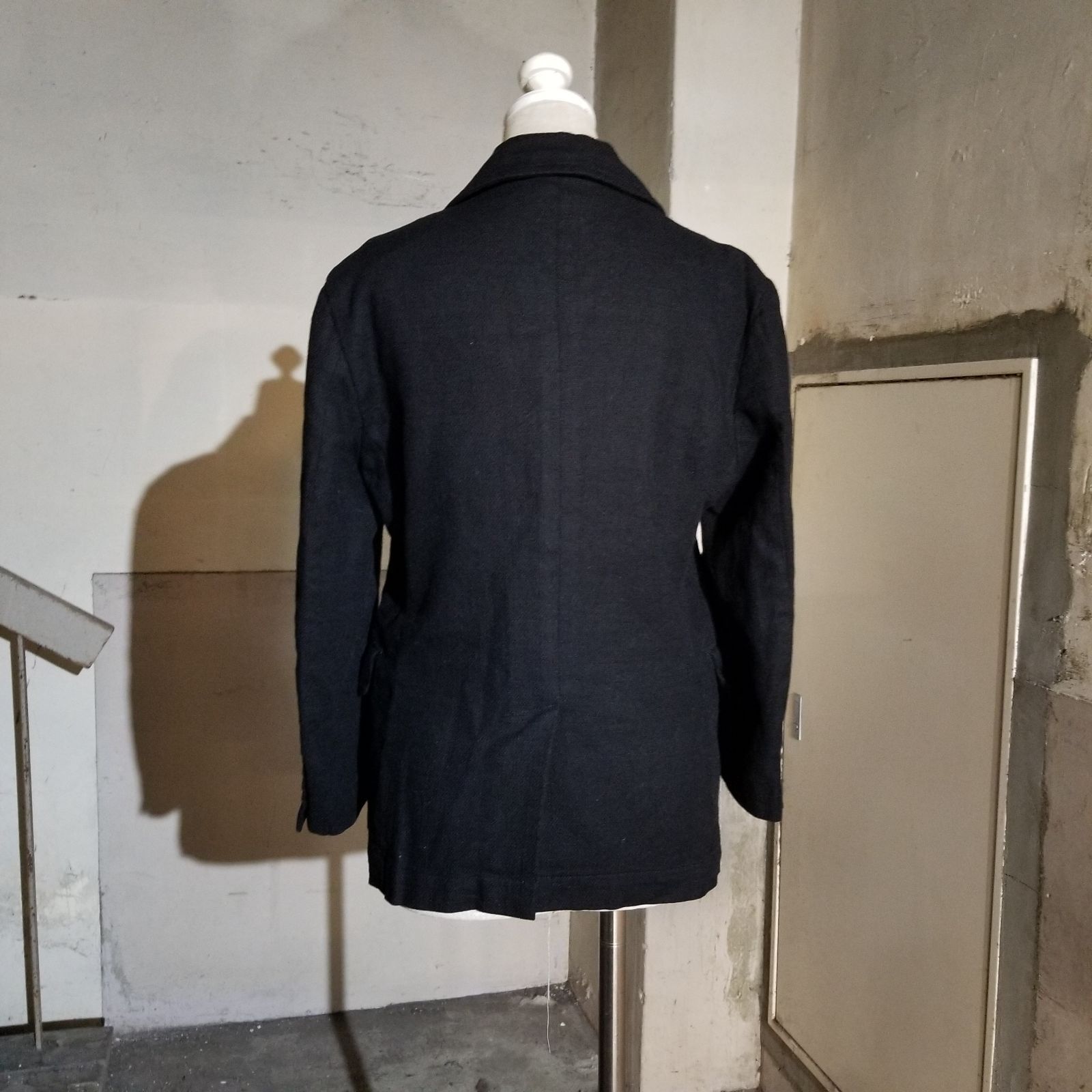BLACK COMME des GARCONS 17ss 丸襟8Bジャケット XS ブラック