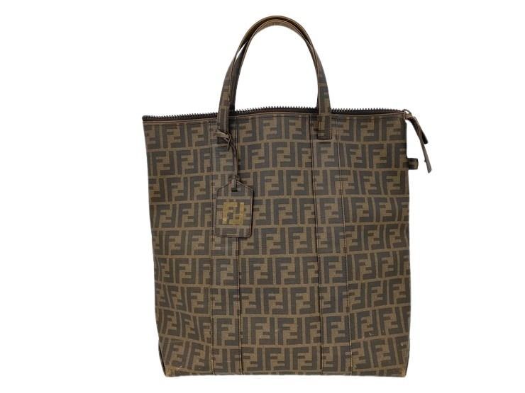 FENDI フェンディ トートバッグ ズッカ 7VA196 ブラウン系 PVC FENDI フェンディ トートバッグ ズッカ 7VA196 ブラウン系 PVC