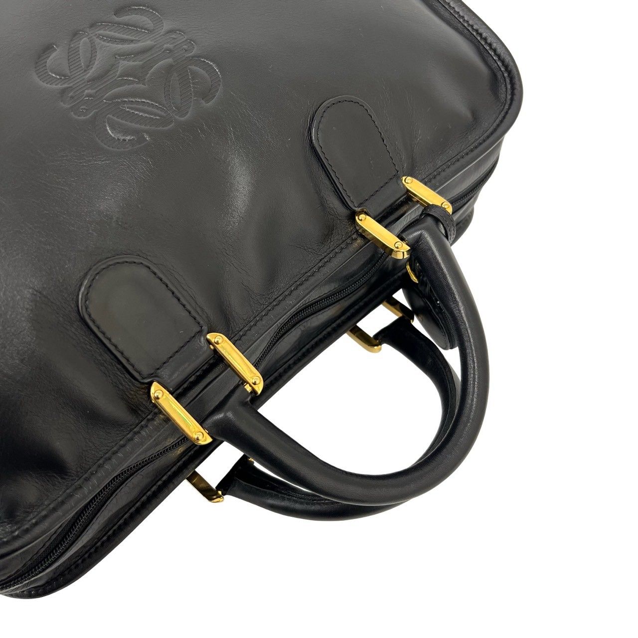 極 美品 袋付き LOEWE ロエベ ヴィンテージ アマソナ アナグラム ロゴ