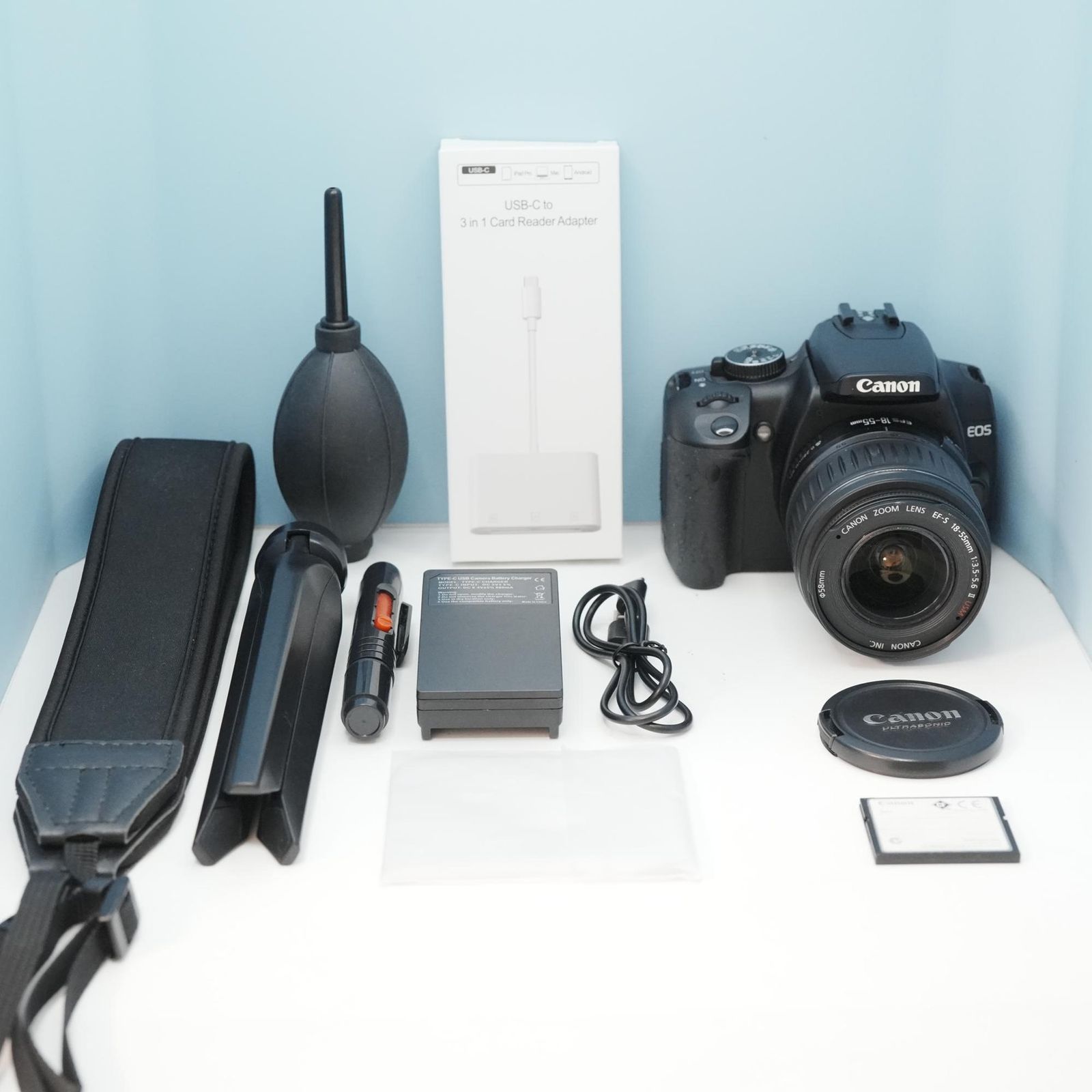 Canon EOS kiss Digital X 一眼レフ スマホ転送OK フルセット シロクマ