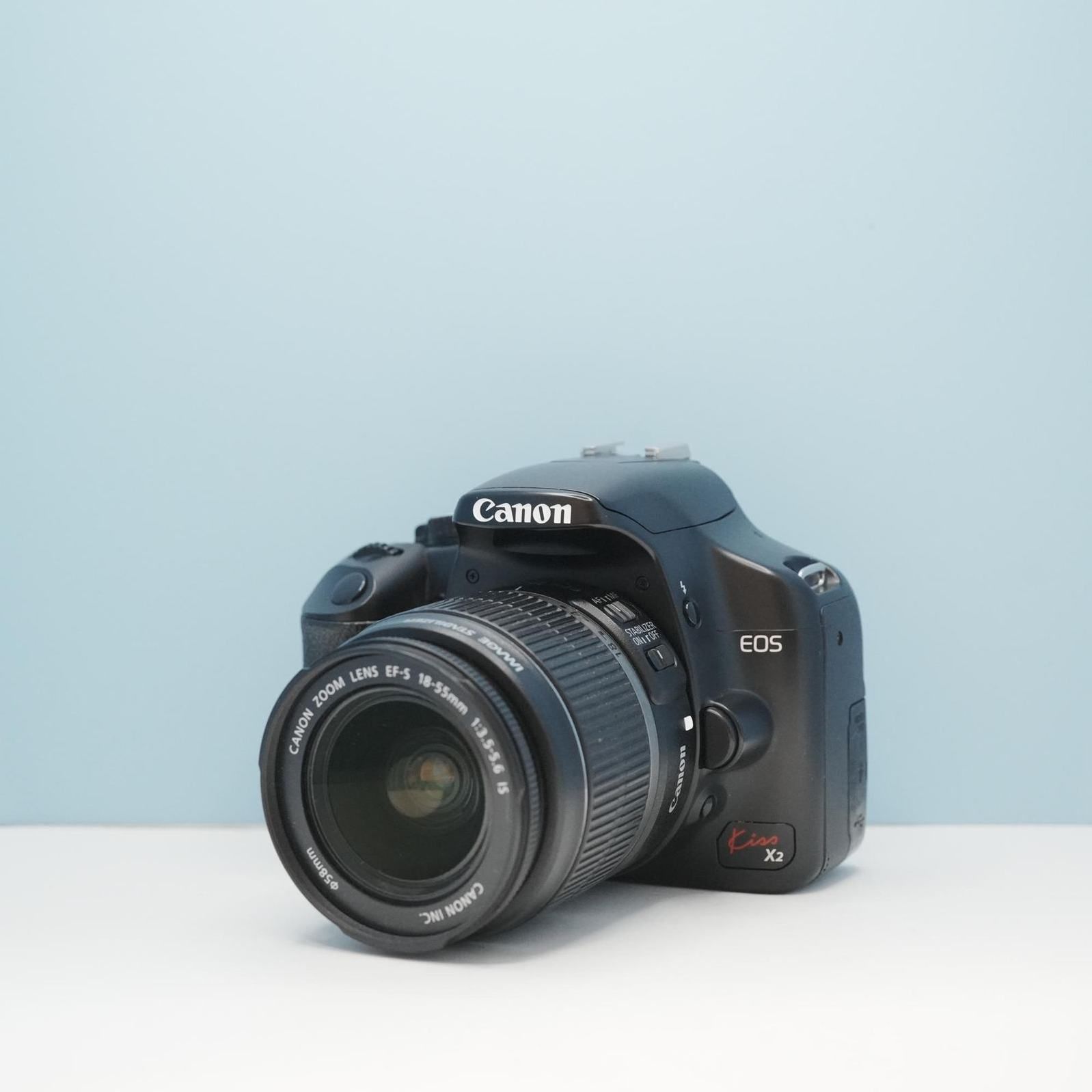 Canon Kiss X2✨ダブルレンズ✨一眼レフがデビューに✨スマホ転送転送 Canon EOS kiss X2 一眼レフ スマホ転送OK フルセット 美品 シロクマ