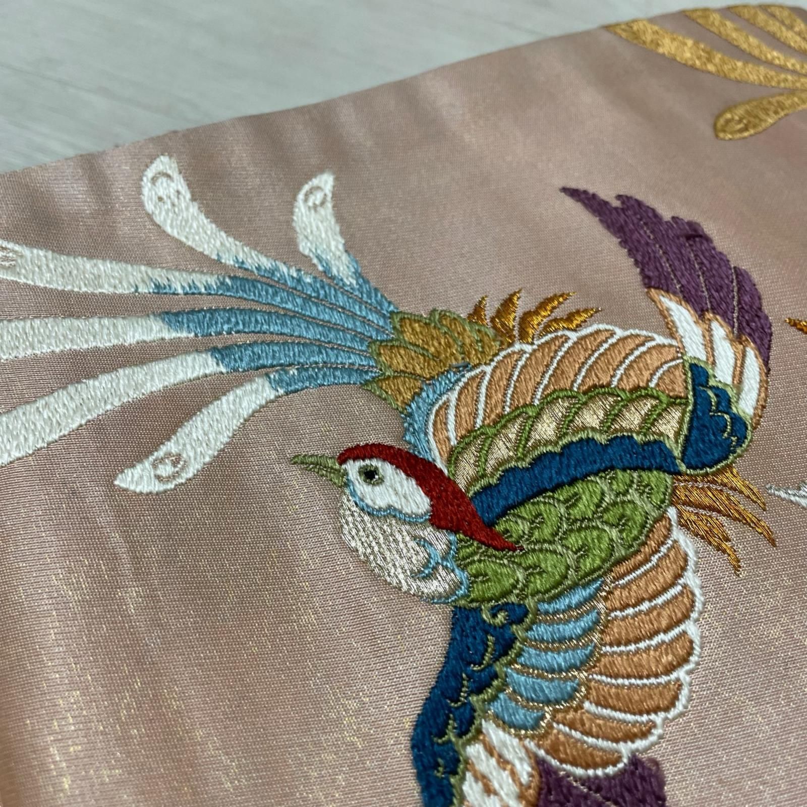開き名古屋帯 唐織の鳳凰 正絹 着物 X-9881 - メルカリ
