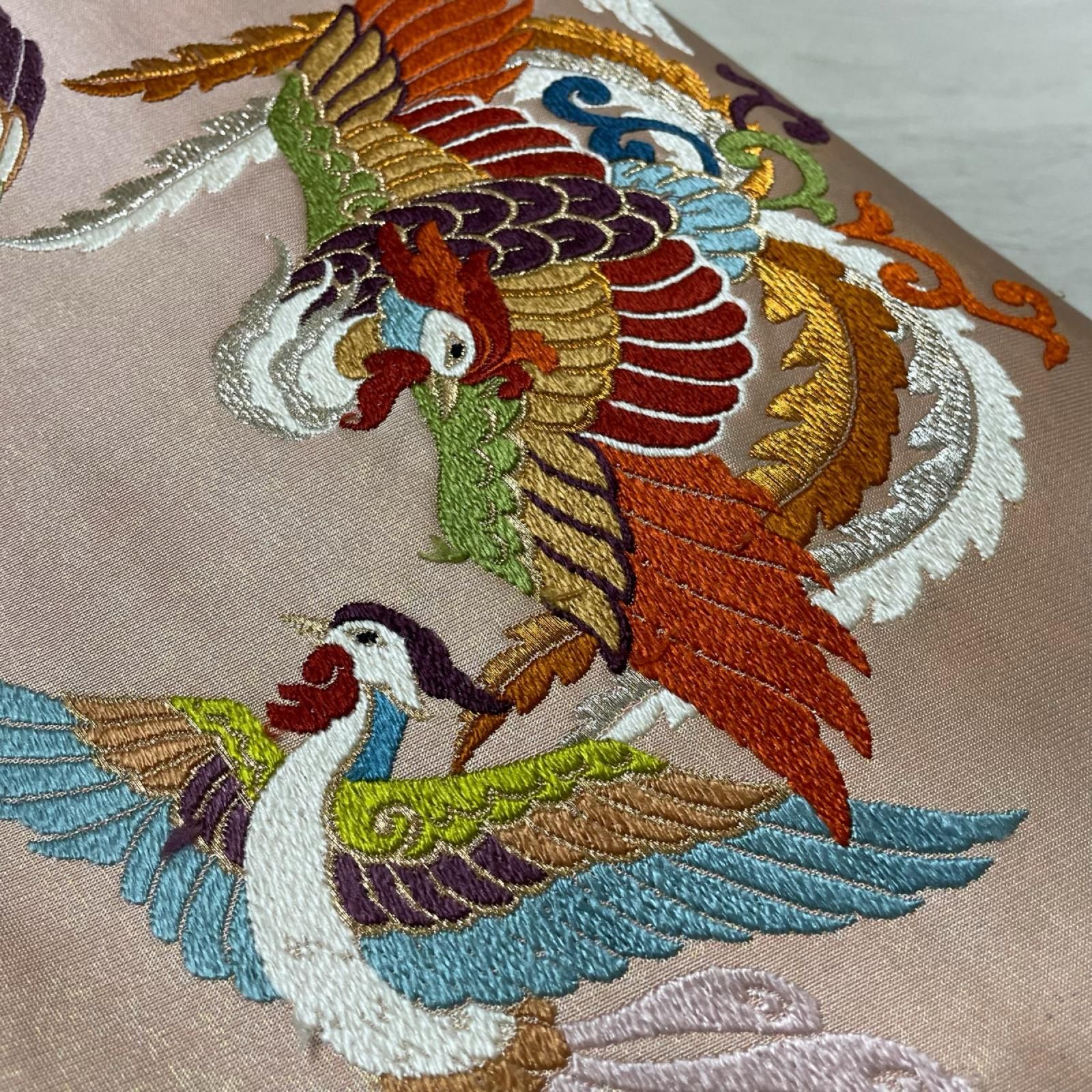 開き名古屋帯 唐織の鳳凰 正絹 着物 X-9881 - メルカリ