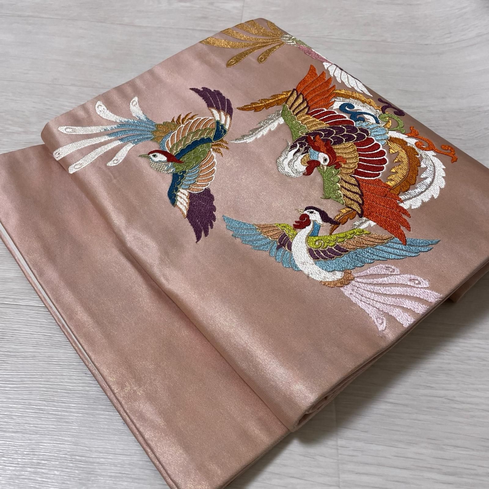開き名古屋帯 唐織の鳳凰 正絹 着物 X-9881 - メルカリ