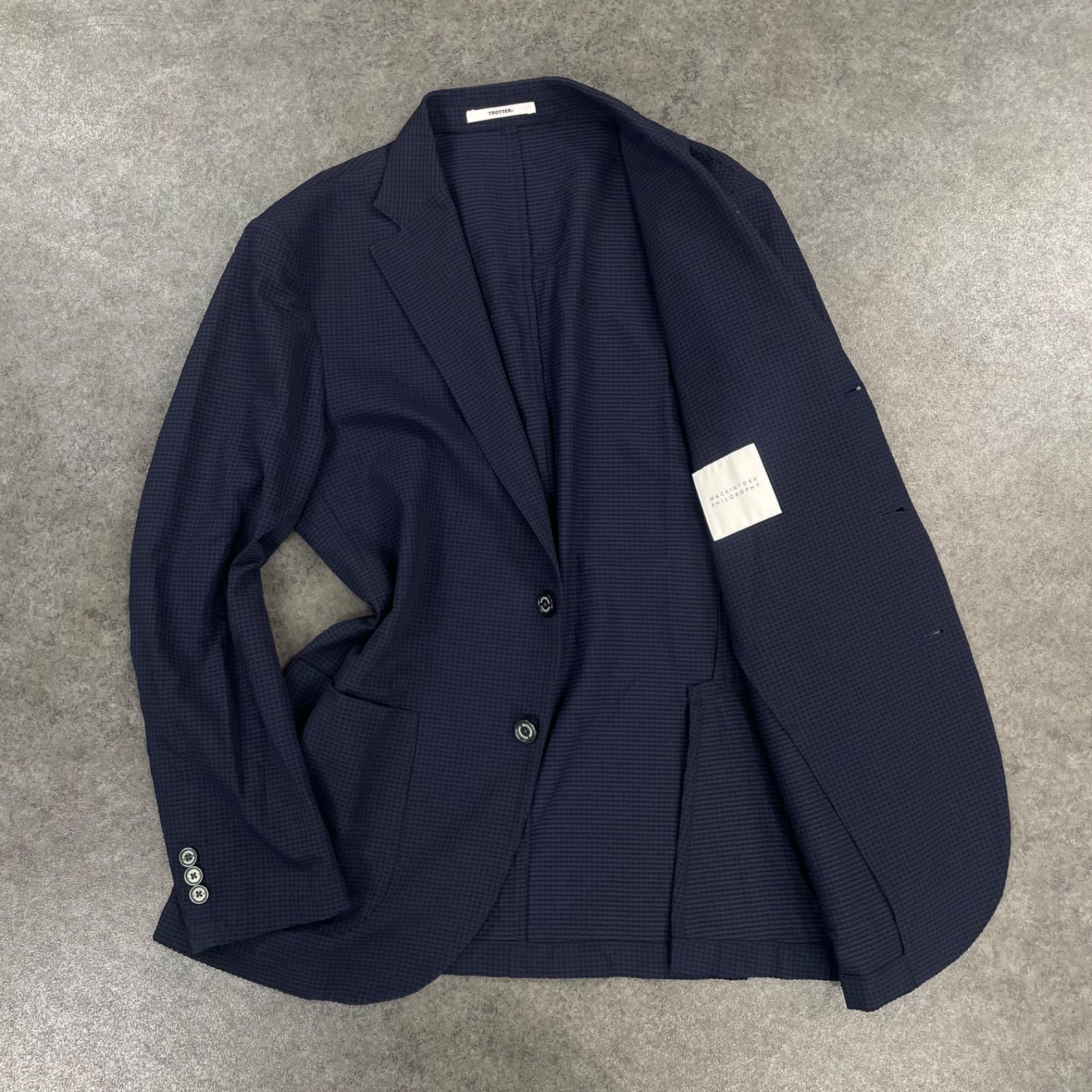 マッキントッシュフィロソフィー スーツジャケット　ネイビー　40R MACKINTOSH PHILOSOPHY マッキントッシュ フィロソフィー テーラード