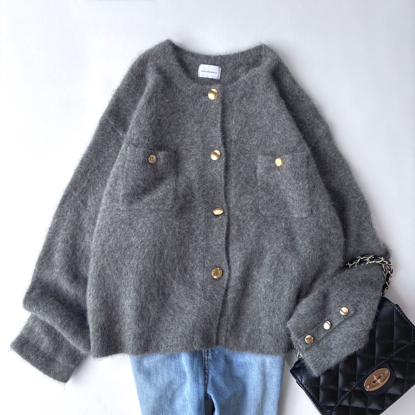 24AW green label relaxing フォックス カシミヤ デイリーエリート