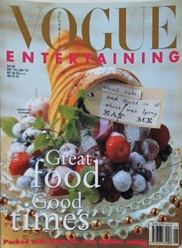 VOGUE ENTERTAINING GUIDE DECEMBER 1993 - メルカリ