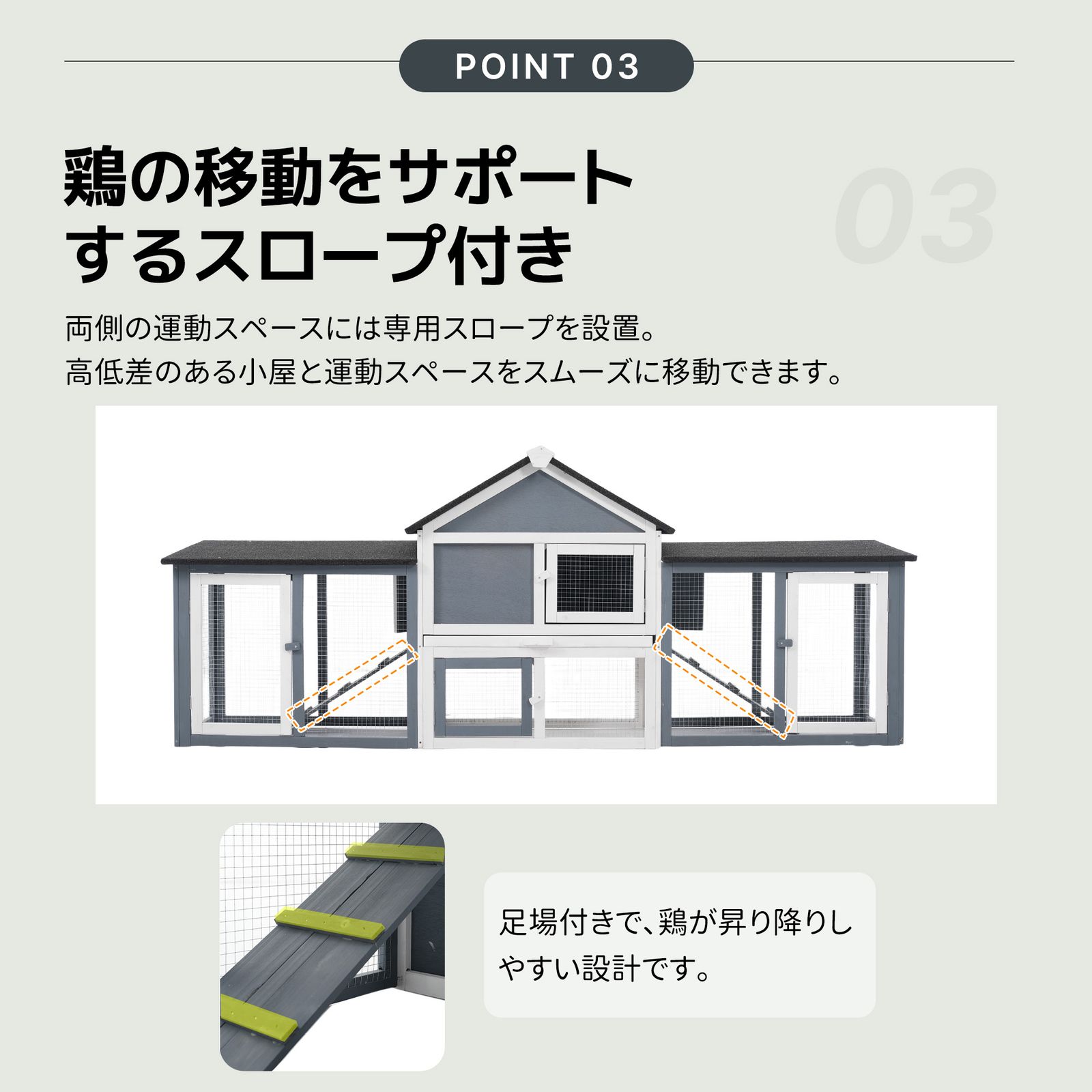 鶏小屋 鶏用ケージ 鳥かご 小動物ケージ 大型 4〜6羽用 本体サイズ