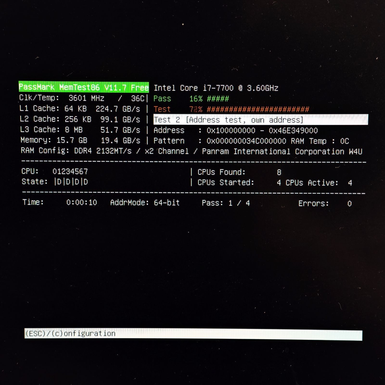 Panram デスクトップPC用メモリ DIMM DDR4-2133 8GB×2枚 合計16GB