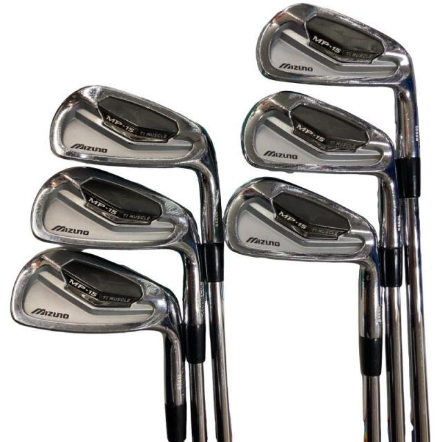 【中古】 ミズノ MP-15 6S アイアンセット IR 純正特注シャフト (フレックスS) メンズ 男性用 右利き 右用 Dランク ゴルフクラブ