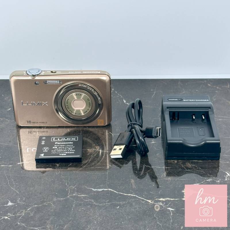 美品】Panasonic LUMIX DMC-FH7 シャインゴールド ゴールド 1610万画素
