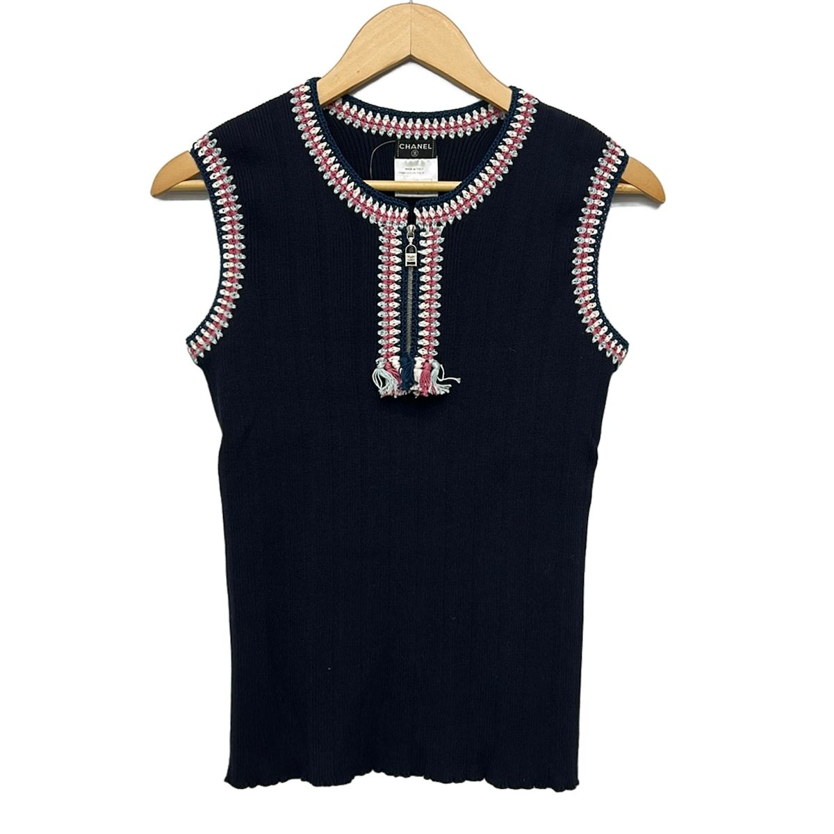 CHANEL(シャネル) ノースリーブセーター サイズ42 L レディース美品