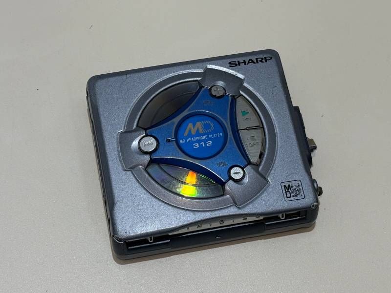 SHARP ポータブルMDヘッドホンプレーヤー MD-SS312 リモコン付き SONY