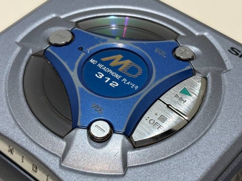 SHARP ポータブルMDヘッドホンプレーヤー MD-SS312 リモコン付き SONY