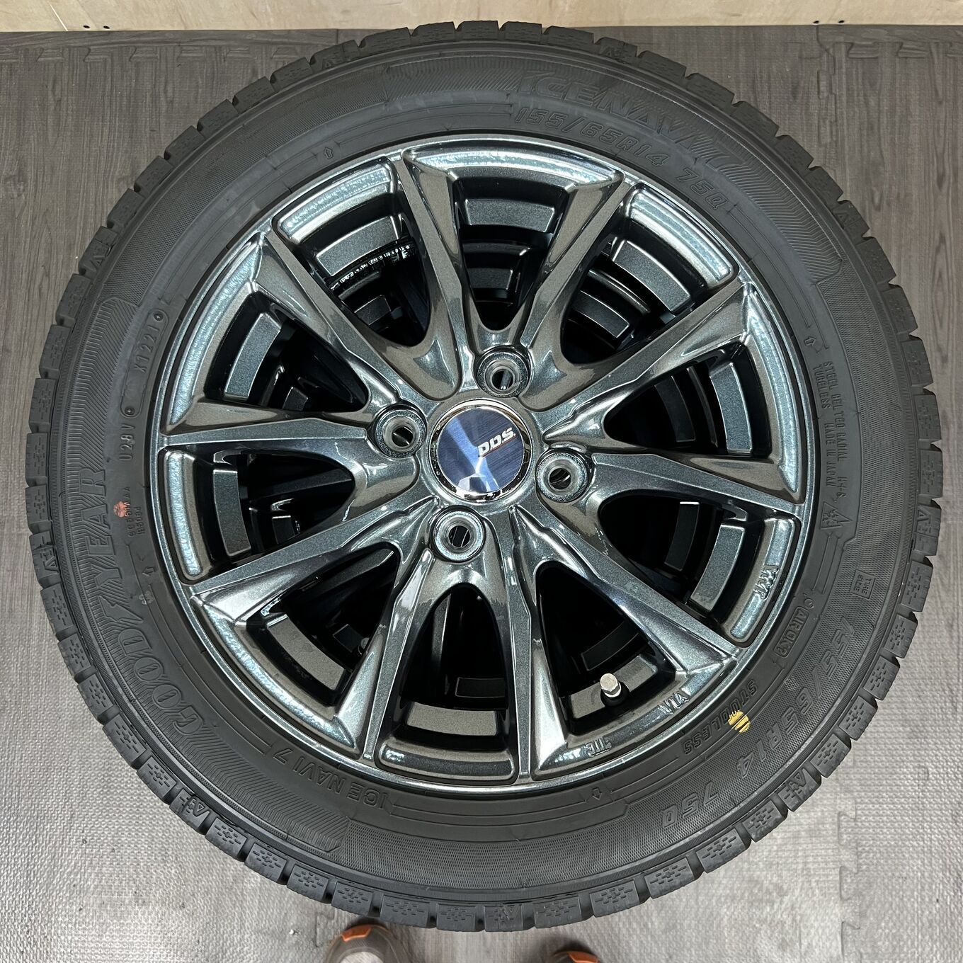 タイヤのみ]スタッドレスタイヤ 155/65R14 GOODYEAR ICE NAVI 7 4本