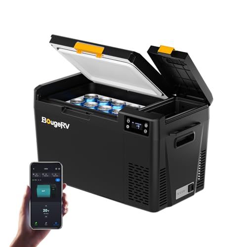 【リン酸鉄バッテリー内蔵可能】BougeRV ポータブル冷蔵庫22L -20℃?20℃ 【14分0℃まで急速冷凍】 35dB静音 35W省エネ 【バッテリーで最長29時間連続稼働】3WAY給電(AC/DC12V?24V/ソーラーパネル) アプ 70d4ae6c