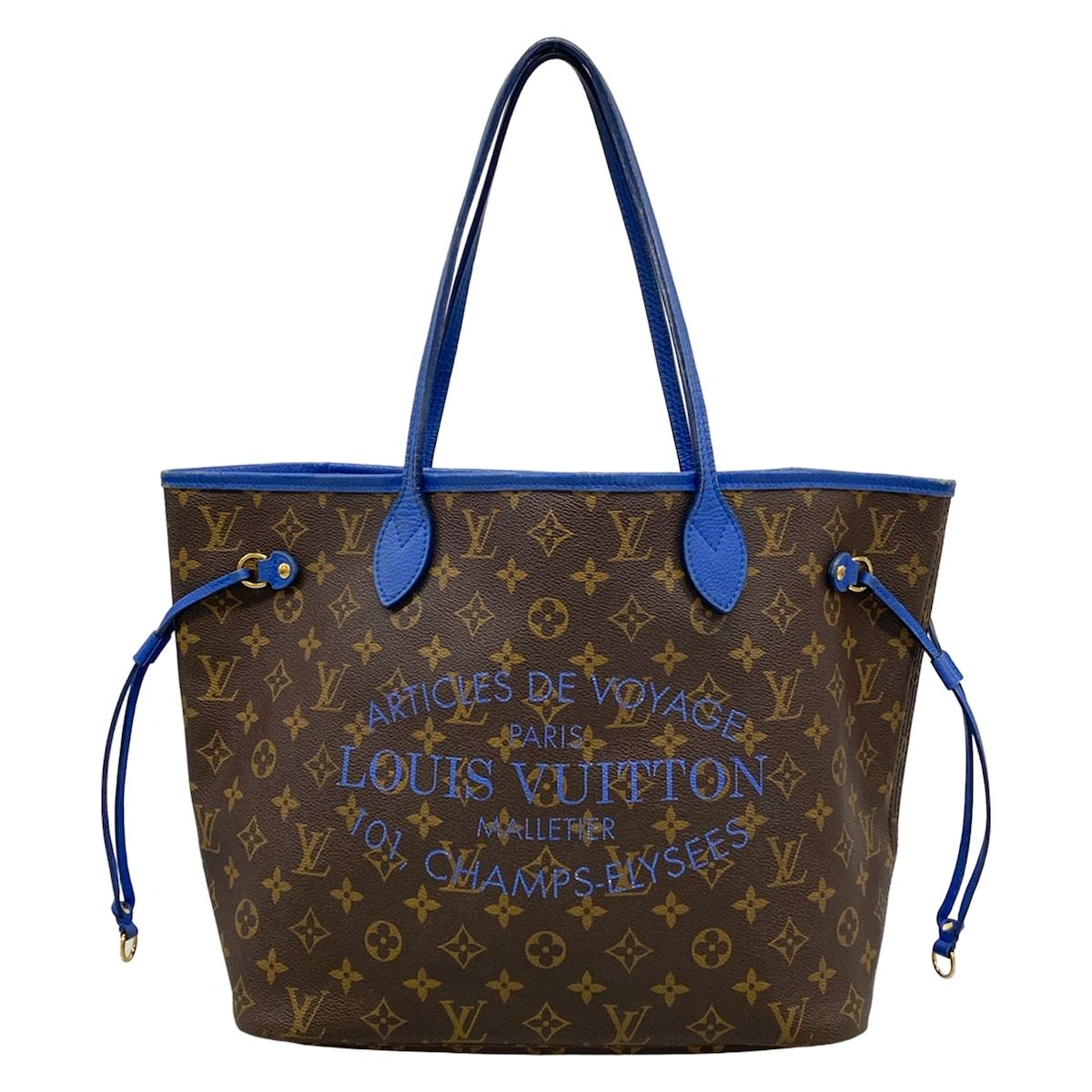 LOUIS VUITTON(ルイヴィトン) トートバッグ モノグラムイカット ネヴァーフルMM M40938 グランブルー