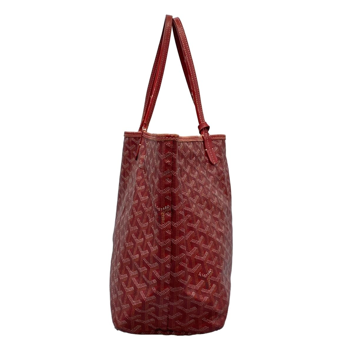 GOYARD(ゴヤール) トートバッグ サンルイPM レッド レザー - メルカリ