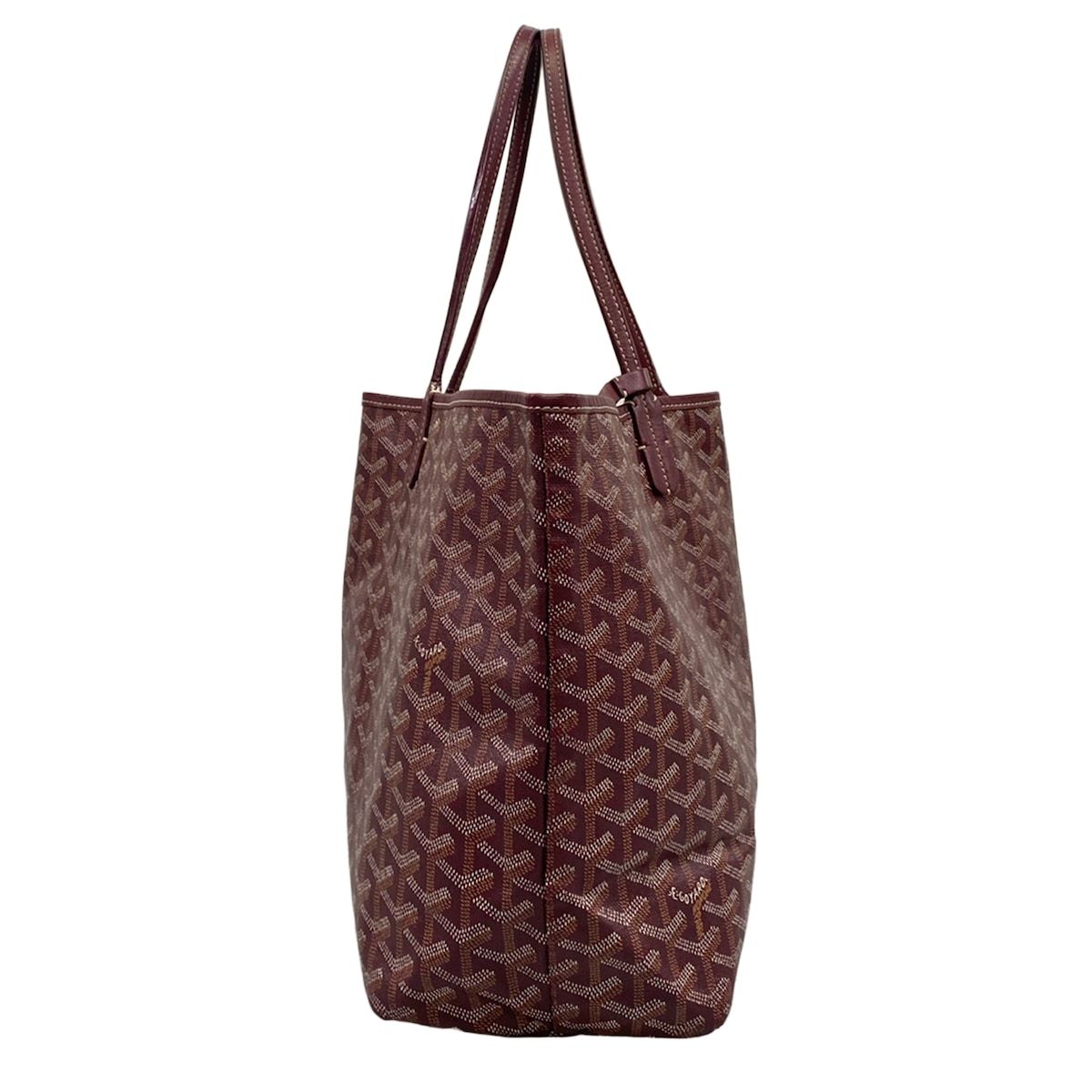 GOYARD(ゴヤール) トートバッグ サンルイPM ボルドー レザー - メルカリ