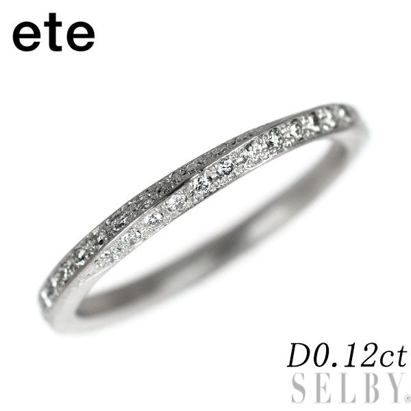 ete Pt900 ダイヤモンド リング 0.12ct 35,750円