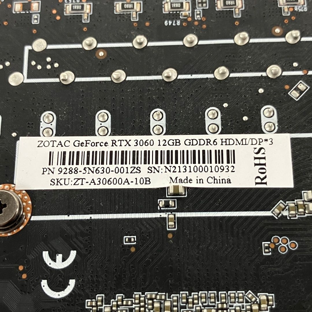 GeForce RTX 3060 12G グラフィックボード ジャンク - メルカリ