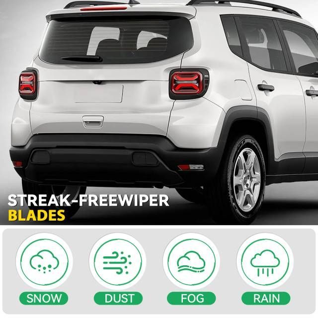 Wiper 10インチ リアワイパーブレード Jeep Renegade BU 2014 - 2023用