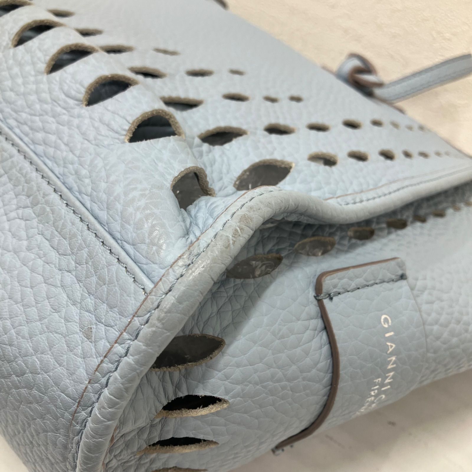 Y9082 GIANNI CHIARINI ジャンニキアリーニ ジャンニキャリーニ トート