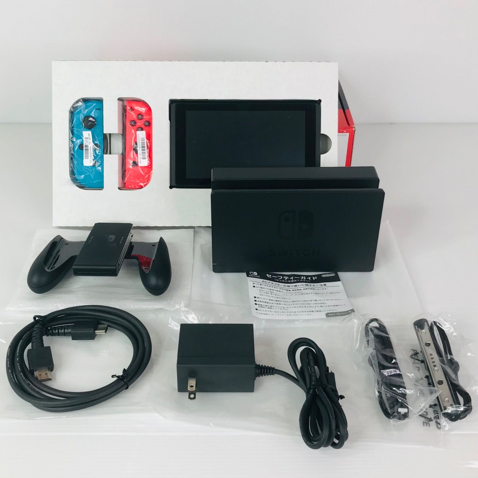 完品 Nintendo Switch ニンテンドースイッチ 本体 ネオンブルー ネオン