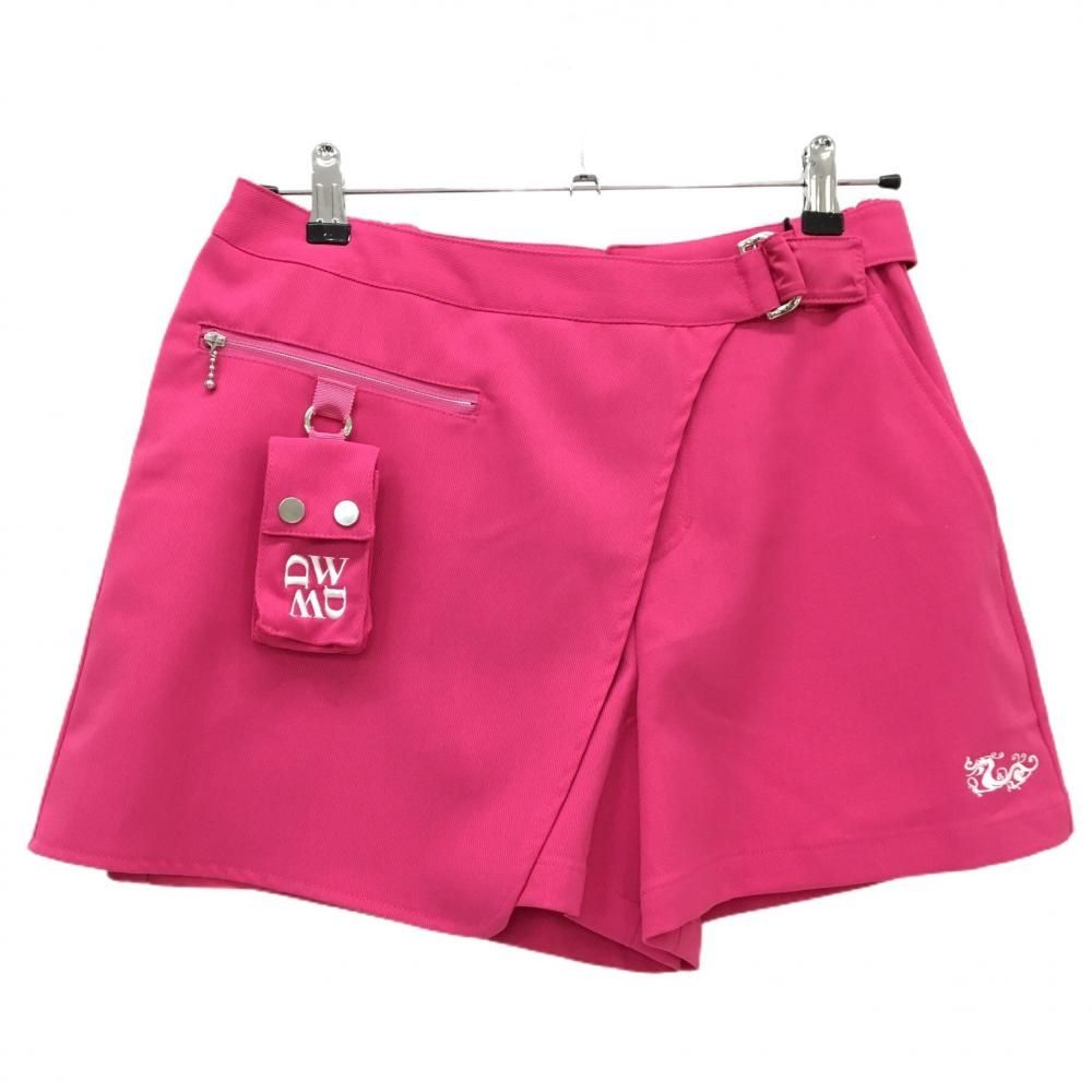 新品】ダンスウィズドラゴン ショートパンツ ピンク×白 カバーベルト