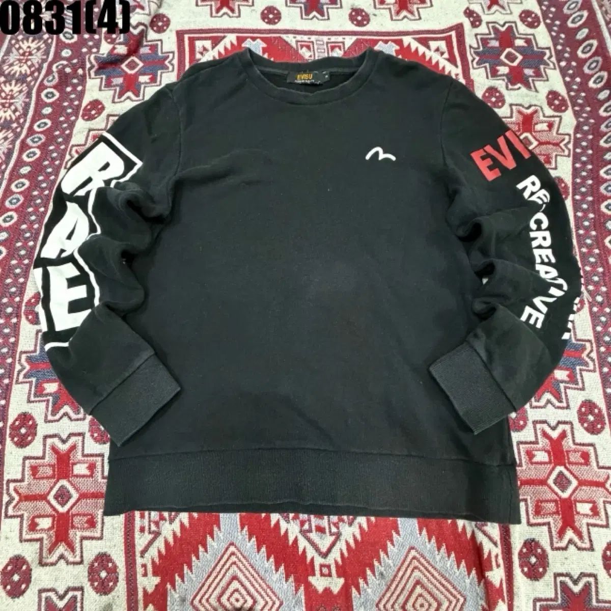 EVISU エヴィス スウェット ブラック - メルカリ