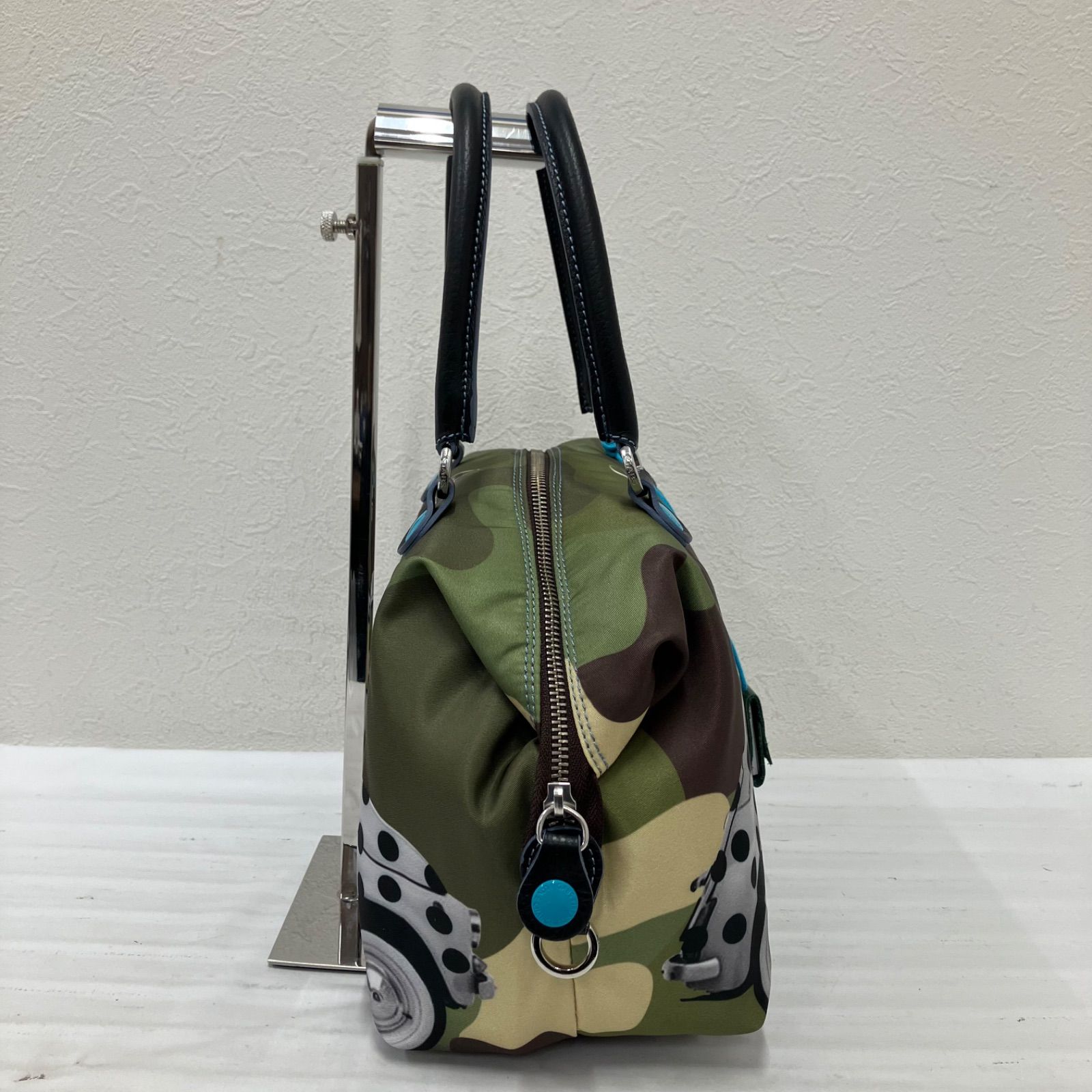 希少✨　gabs×FIAT ガブス　ハンドバッグ レザー ミニトートバッグ 9439 【良品】 gabs ガブス FIAT 500 コラボ ショルダーバッグ トート