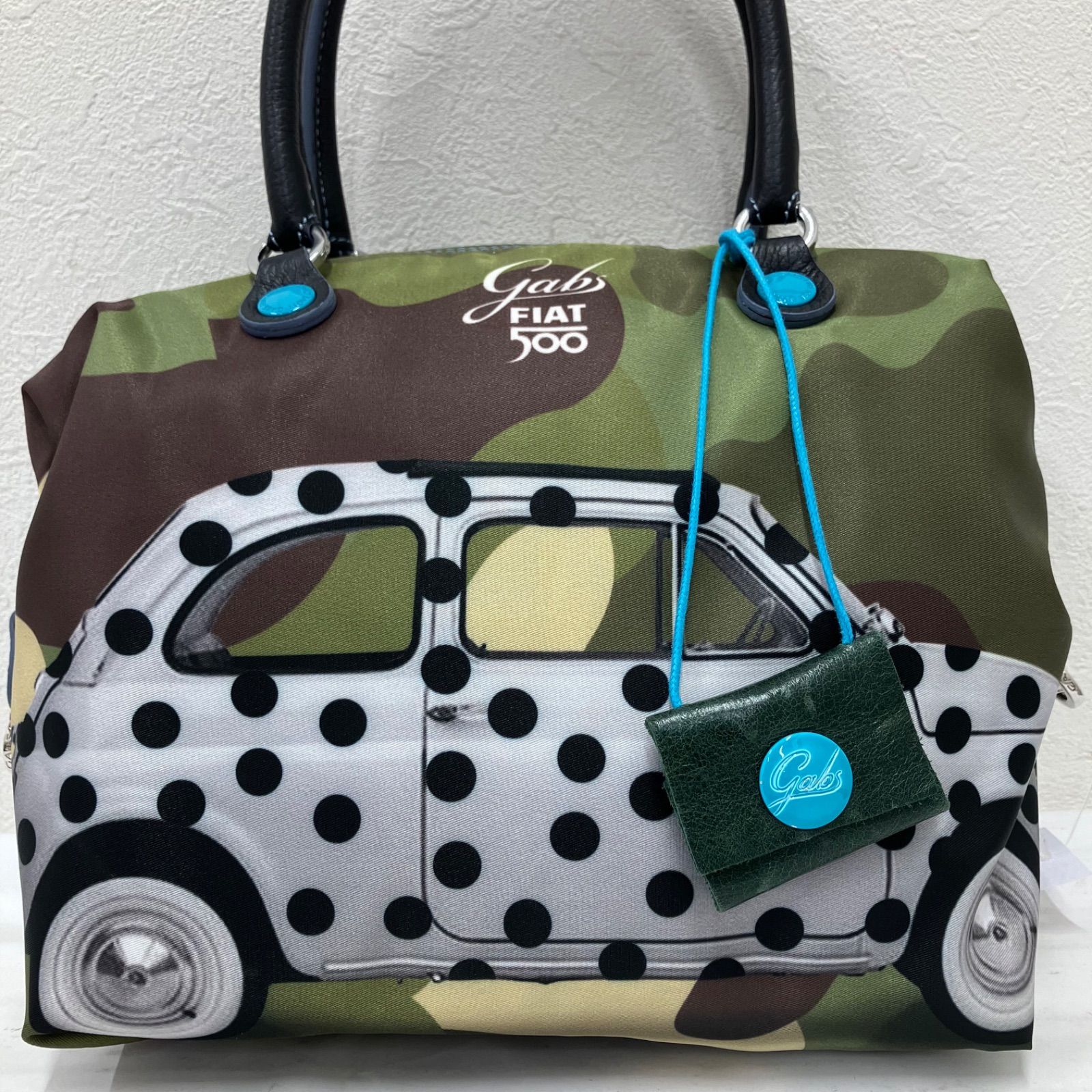 9439 【良品】 gabs ガブス FIAT 500 コラボ ショルダーバッグ トート