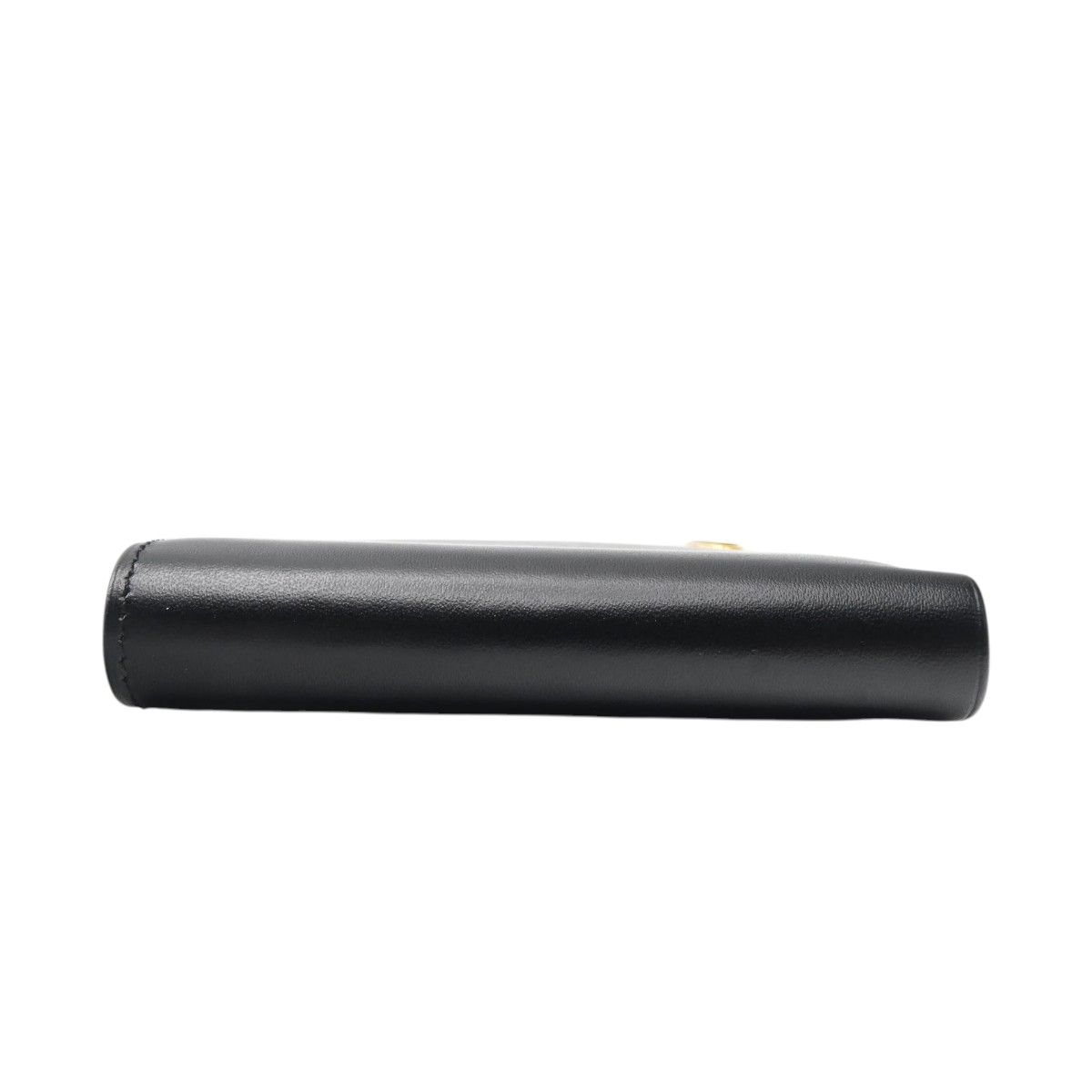 美品 dunhill ダンヒル ロゴプレート レザー 二つ折り カードホルダー