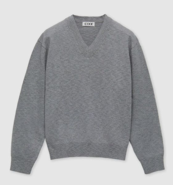 クアー リネン コットン ブレンド Vネック ニット 11,306円